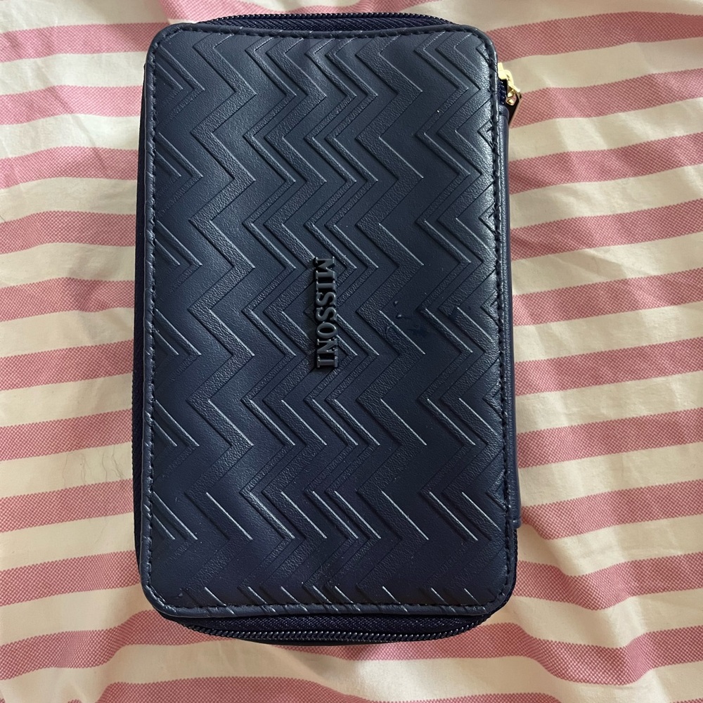 Missoni Blue Zigzag Travel Case